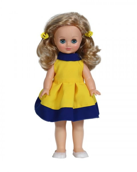 Кукла ВЕСНА Герда в желто-синем платье (со звуком)