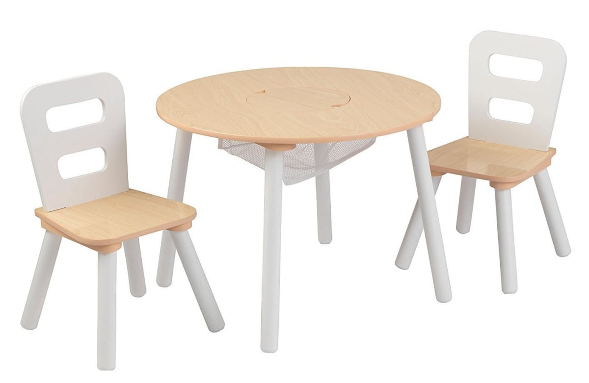 Набор детской мебели Kidkraft Сокровищница Round Storage Table and Chair Set - бежевый