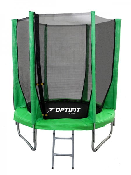 Батут OPTIFIT Jump 8FT - зеленый (8 футов)