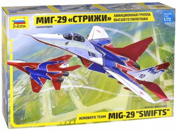 Сборная модель ЗВЕЗДА Самолет МиГ-29 (авиагруппа Стрижи)