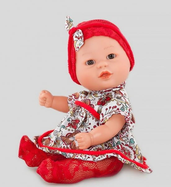 Кукла CARMEN GONZALEZ Бебетин - 21 см (в ярком платье и красной шапочке)
