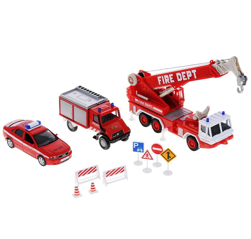 Игровой набор WELLY Пожарная служба - 10 штук