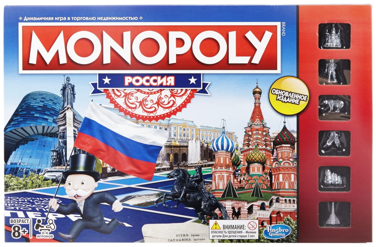 Настольная игра HASBRO Монополия Россия (новая уникальная версия)
