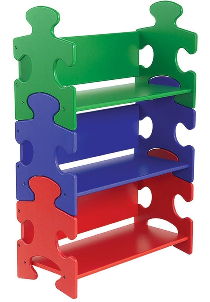 Система хранения KIDKRAFT Пазл яркий Puzzle Book Shelf - Primary