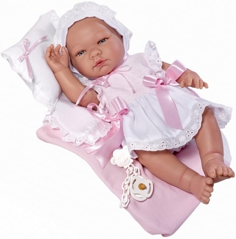 Кукла-пупс ASI Мария - 45 см (в нежно-розовом платье)