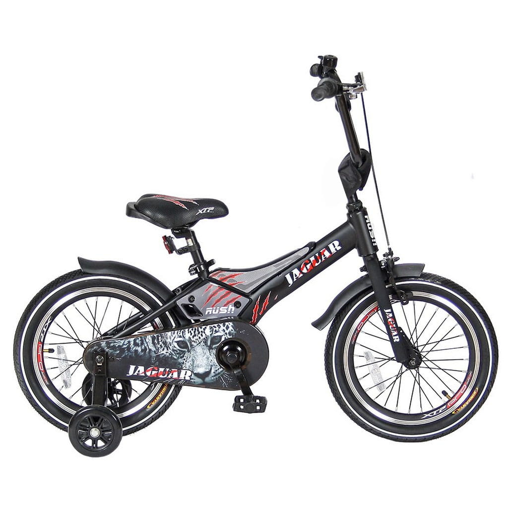Детский велосипед VELOLIDER Rush Jaguar - 16 дюймов (черный)