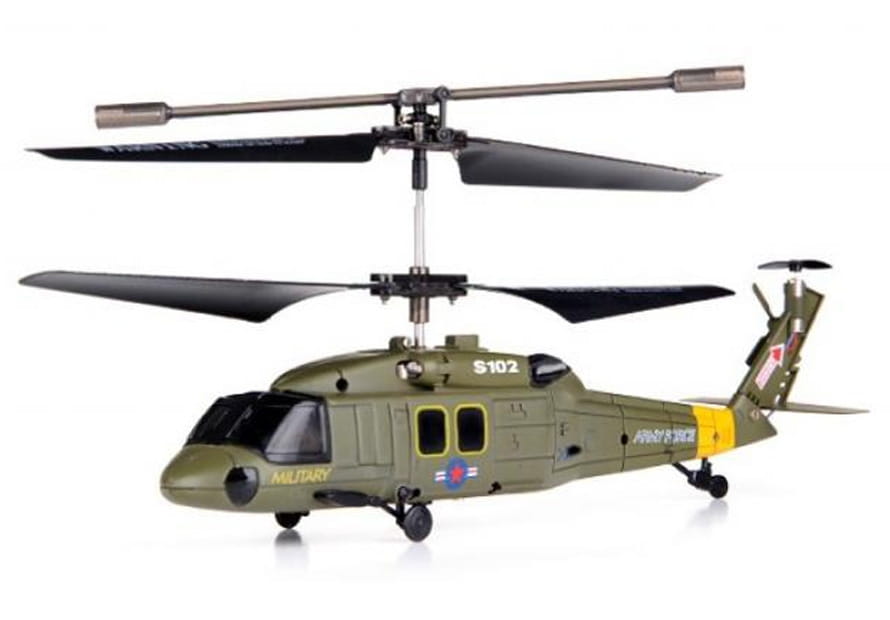 Радиоуправляемый вертолет SYMA S102 Gyro Black Hawk UH-60 1:64