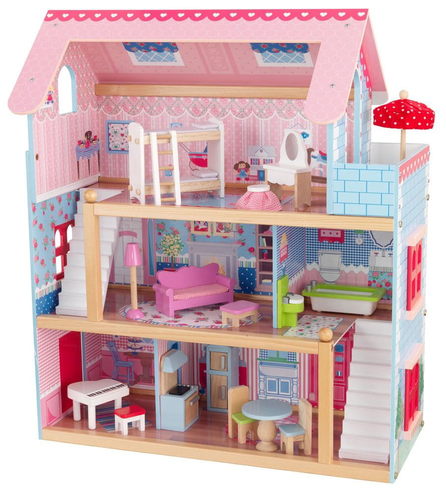 Кукольный домик с мебелью KIDKRAFT Открытый коттедж