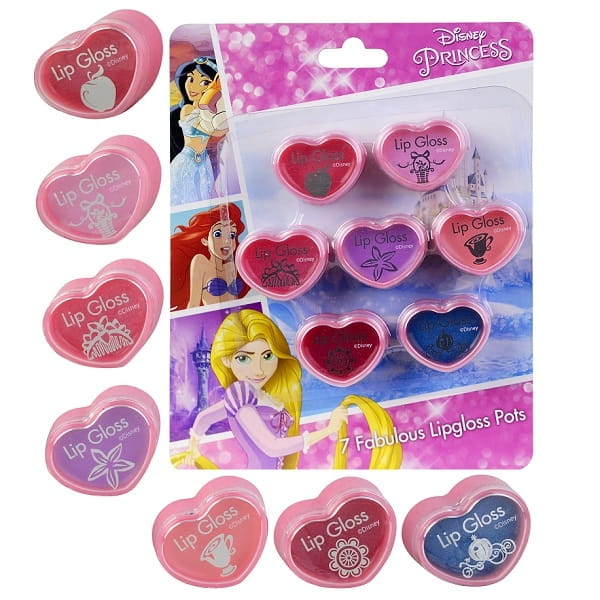 Игровой набор детской декоративной косметики для губ MARKWINS Princess (сердечки)