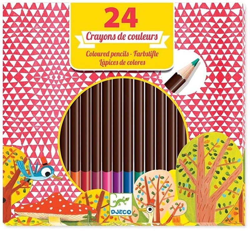 Набор цветных карандашей DJECO - 24 штуки