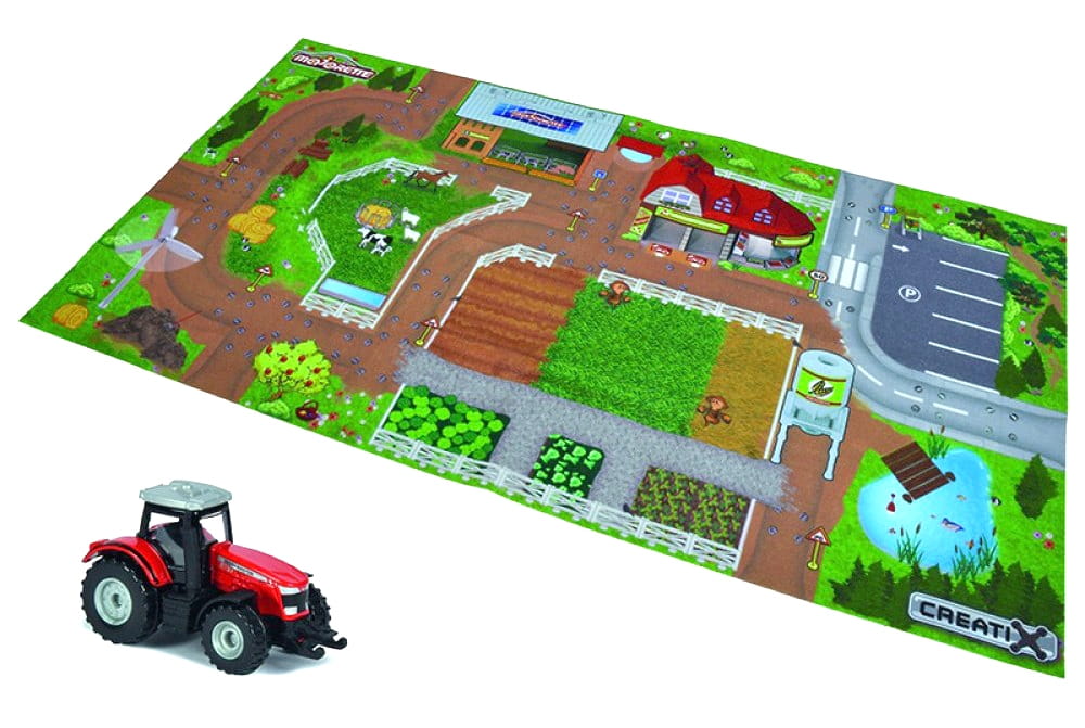 Игровой коврик MAJORETTE Creatix Farm - 96х51 см (1 машинка)