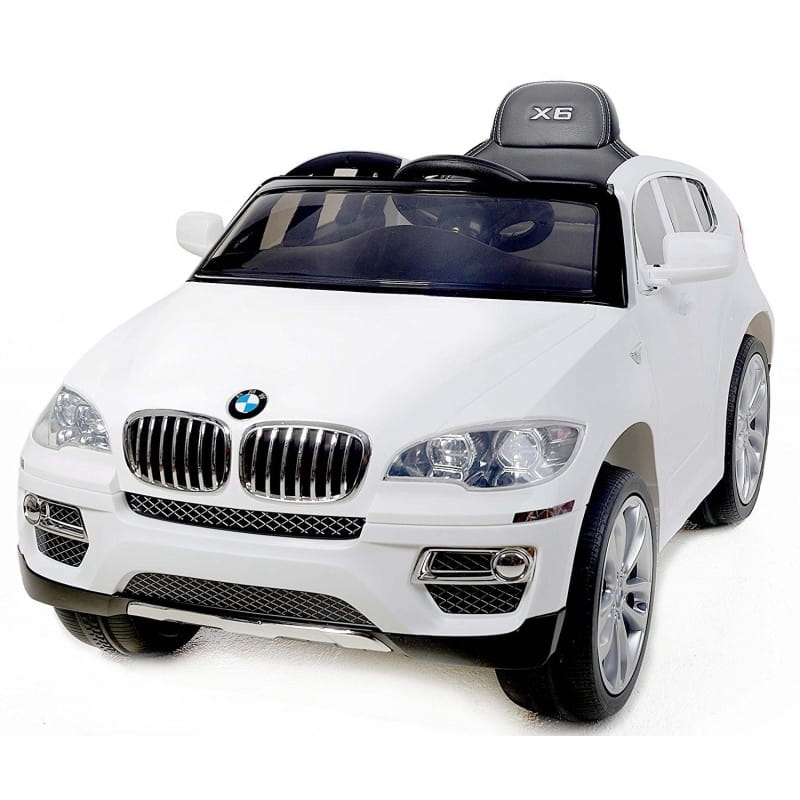 Электромобиль River Toys BMW X6 (лицензионная модель) с дистанционным управлением - белый