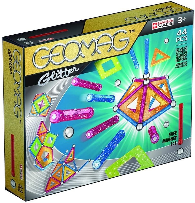 Магнитный конструктор GEOMAG Glitter - 44 детали