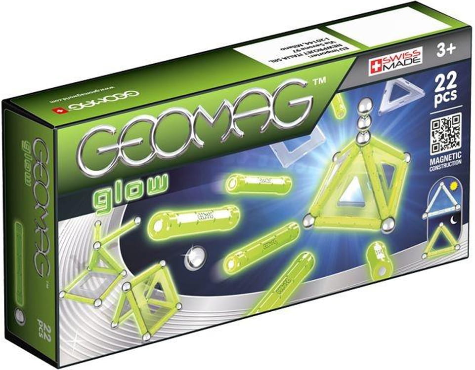 Магнитный конструктор GEOMAG Glow - 22 детали