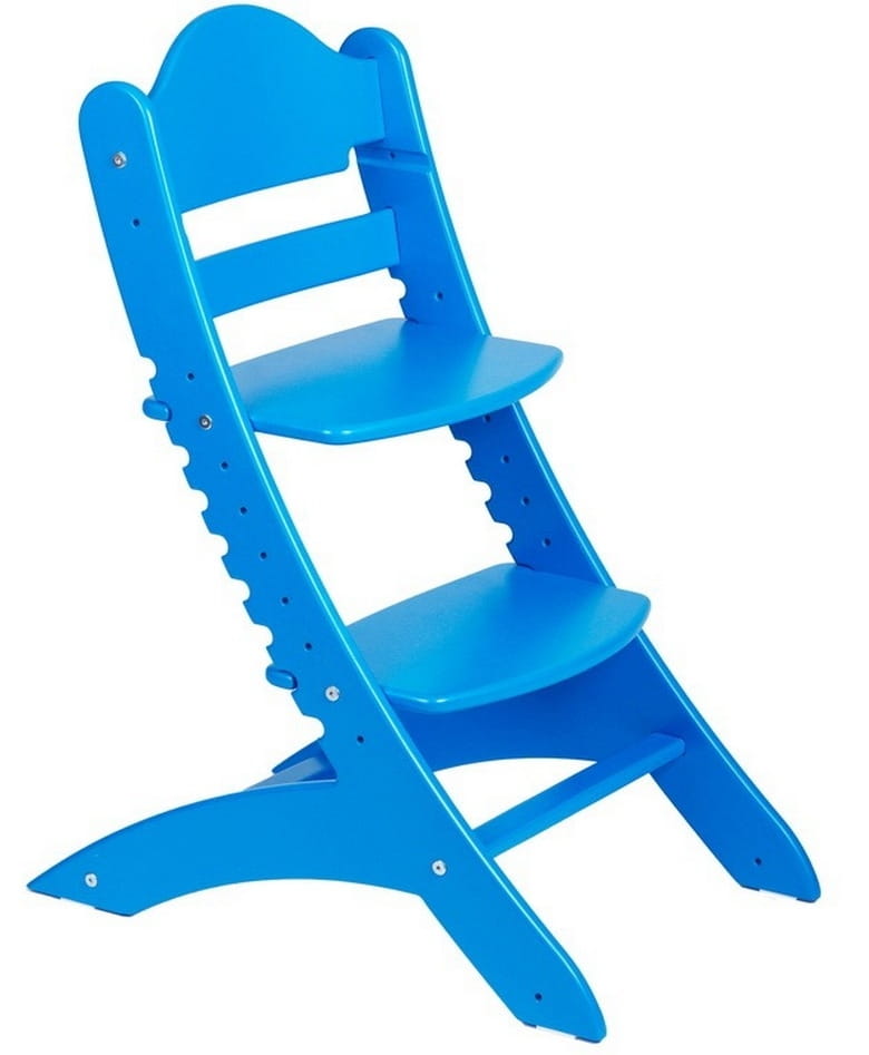 Детский растущий стул ДВА КОТА - синий