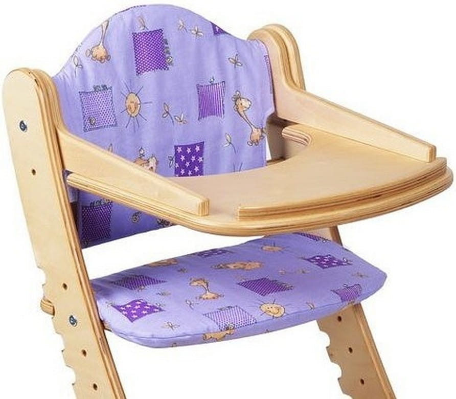 Комплект подушек для растущего стула ДВА КОТА - фиолетовый