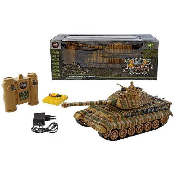 Радиоуправляемый танк ПЛАМЕННЫЙ МОТОР King Tiger Германия 1:24