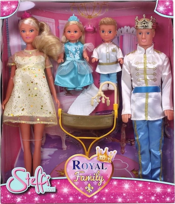 Набор кукол SIMBA Королевская семья - Штеффи, Кевин, Еви, Тимми