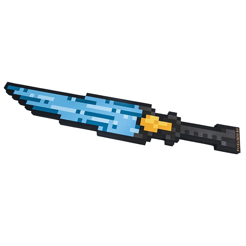 Меч PIXEL CREW Minecraft - ледяной синий (60 см)