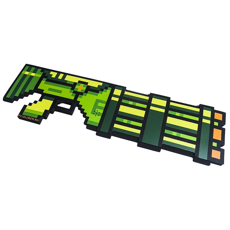 Миниган со звуком PIXEL CREW Minecraft - зеленый (61 см)