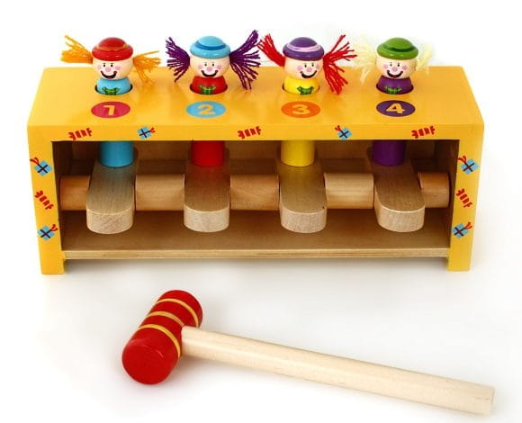 Игровой набор с молоточком MAPACHA Прыгающие клоуны