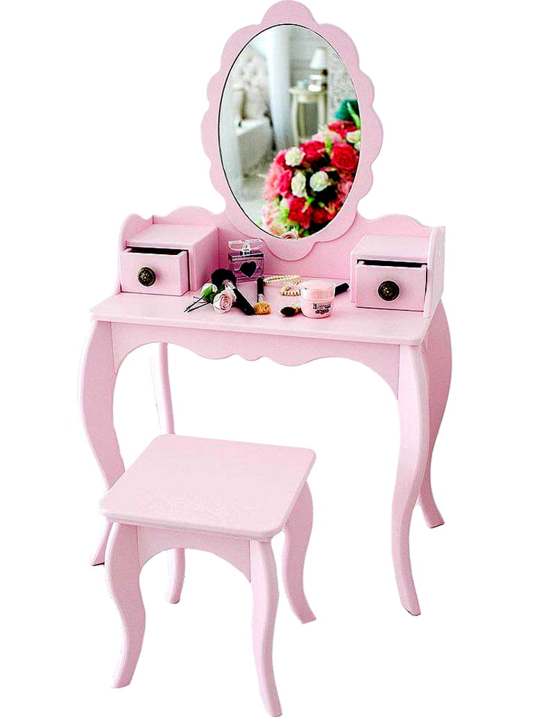 Туалетный столик СКАЗКА для девочек - розовый