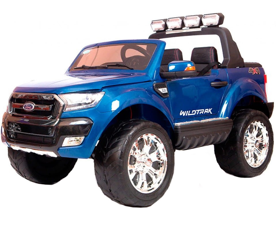Электромобиль River Toys New Ford Ranger 4WD с дистанционным управлением (лицензионная модель) - синий глянец