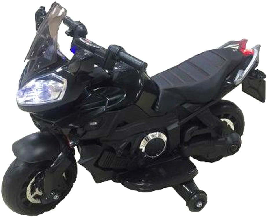 Детский мотоцикл River Toys E222KX - черный