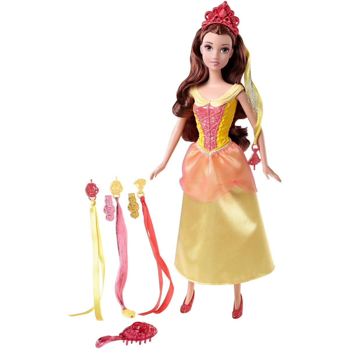Кукла DISNEY PRINCESS Модные прически - Белль (Mattel)