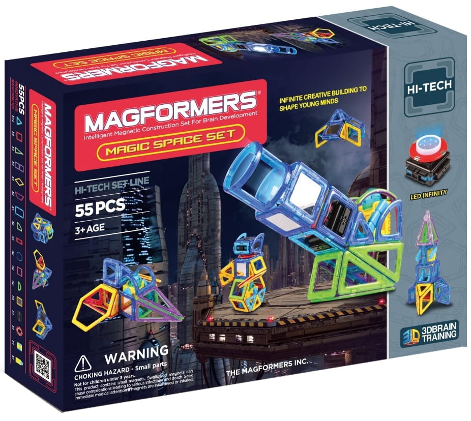 Магнитный конструктор MAGFORMERS Magic Space (55 деталей)